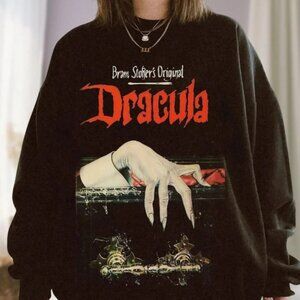 Halloween Dracula Sweatshirt, Dracula Novel Sweatshirt, Scary Halloween Sweater